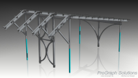 Screen shot from Solid Edge showing the canopy.